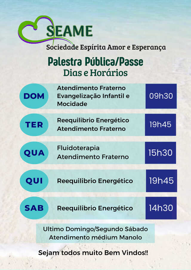 SEAME - Sociedade Espírita Amor e Esperança 2